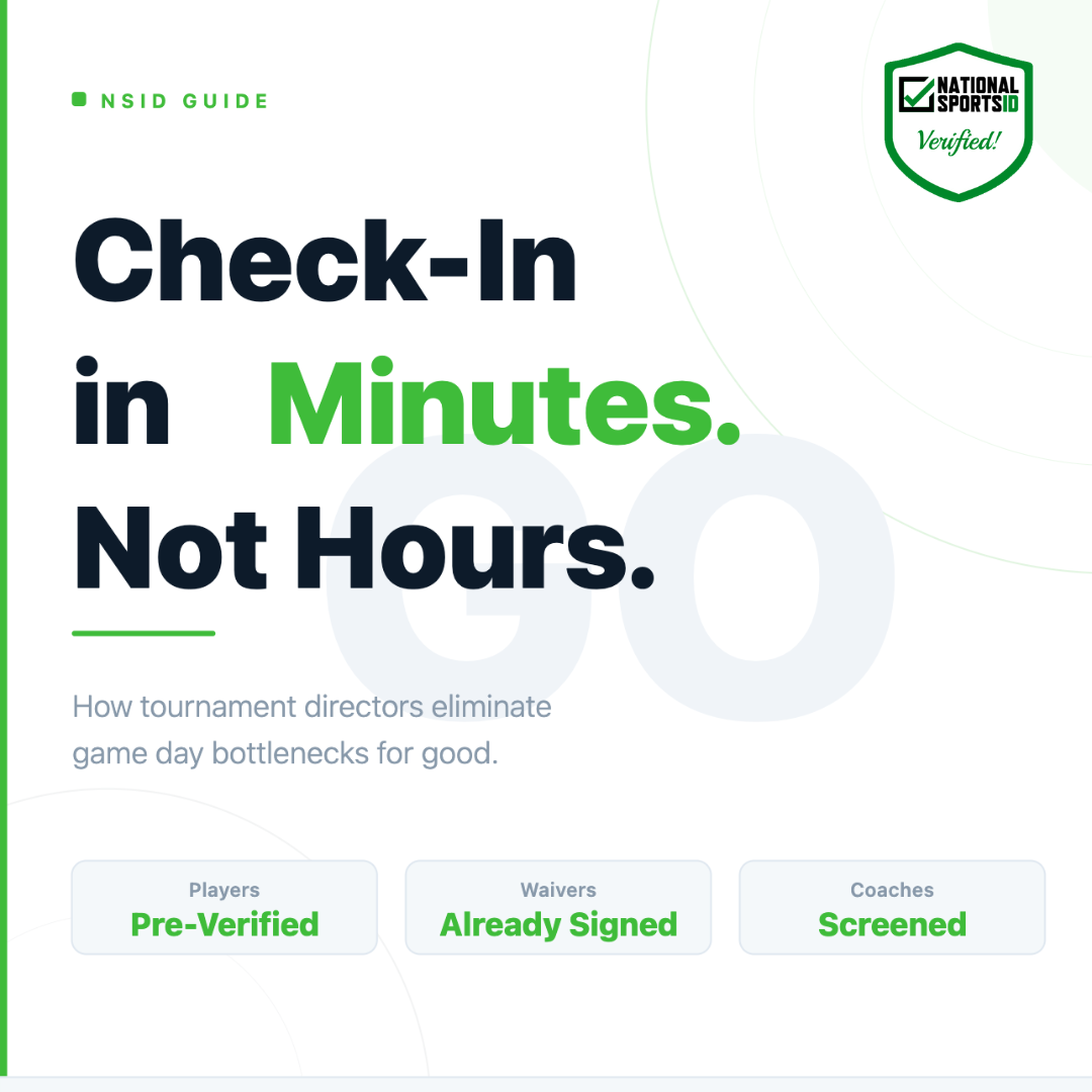 How to Reduce Check-In Time at Youth Sports Tournaments | NSID Guide