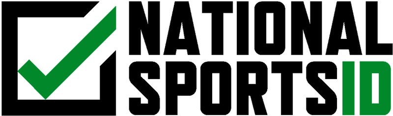 National Sports ID logo with green checkmark symbol representing youth sports verification and compliance.